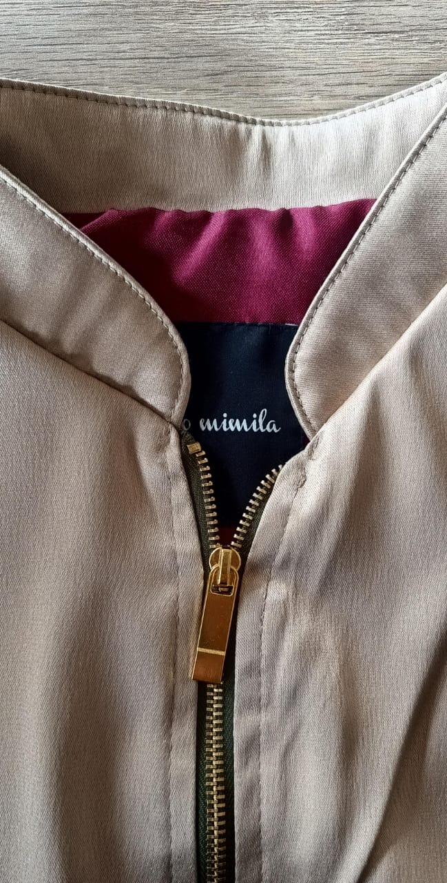 Perfecto Imperfecto Rock Jacket Dorada Talla S #397