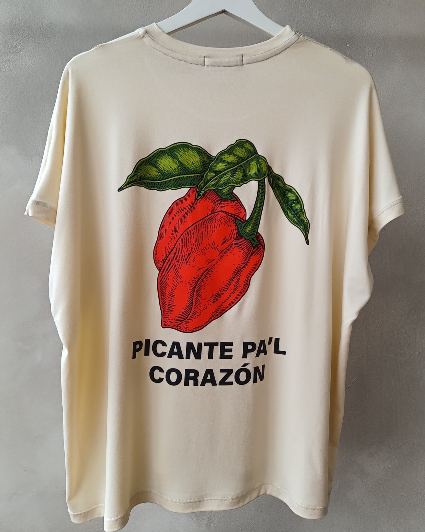 Camiseta Oversized Picante Crema