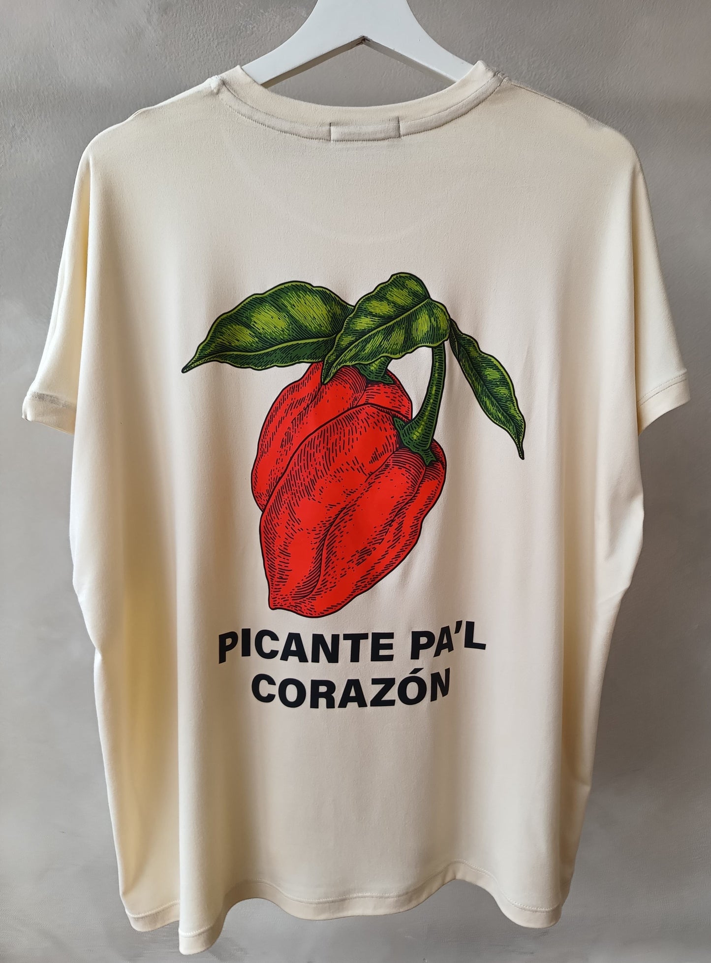 Camiseta Oversized Picante Crema