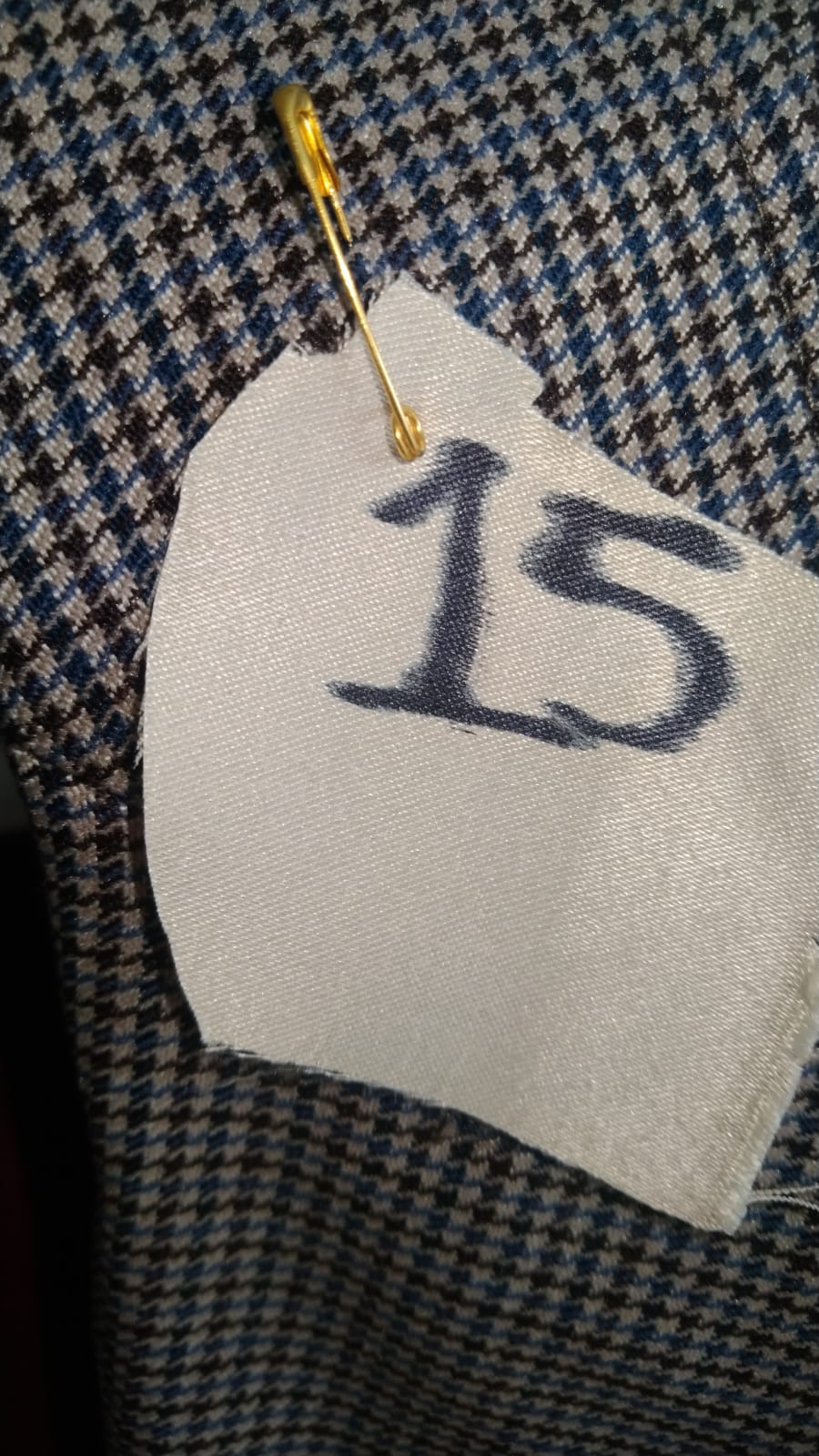Perfecto Imperfecto Blazer Gallineto Beige/ Azul #15 Talla L