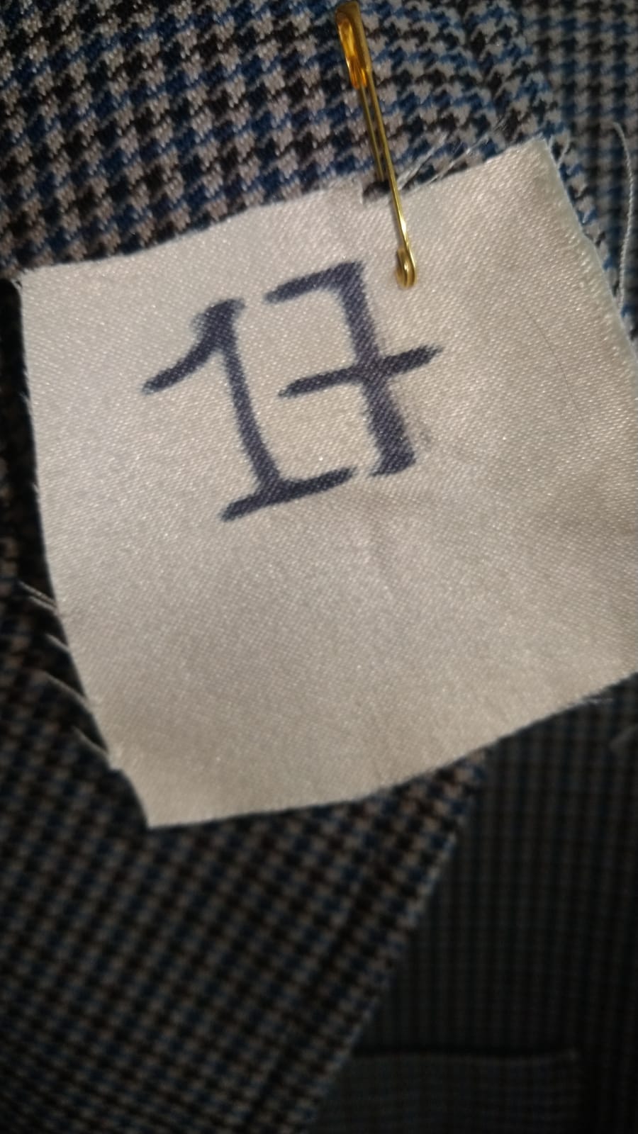 Perfecto Imperfecto Blazer Gallineto Beige/ Azul #17 Talla S