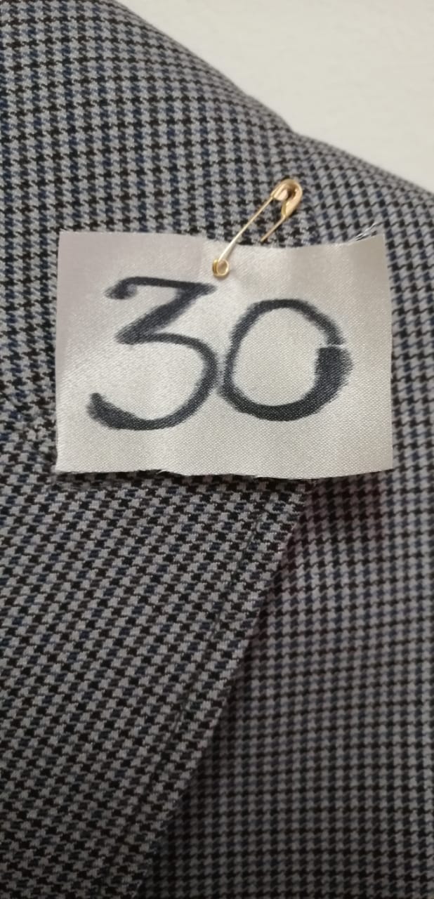 Perfecto Imperfecto Blazer Gallineto Beige, Azul #30 Talla S