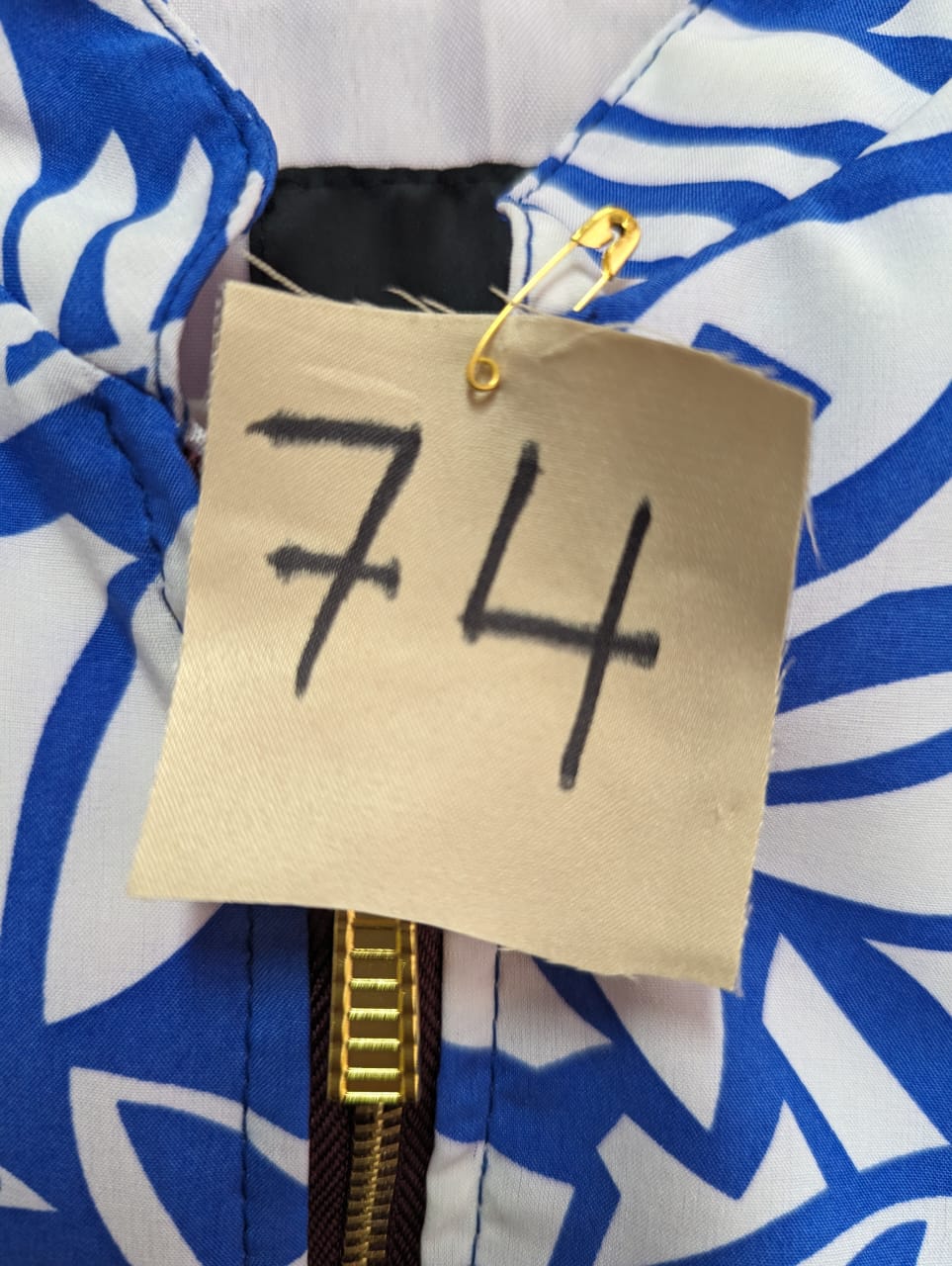 Perfecto Imperfecto Rock Jacket Hojas Azules #74 Talla S