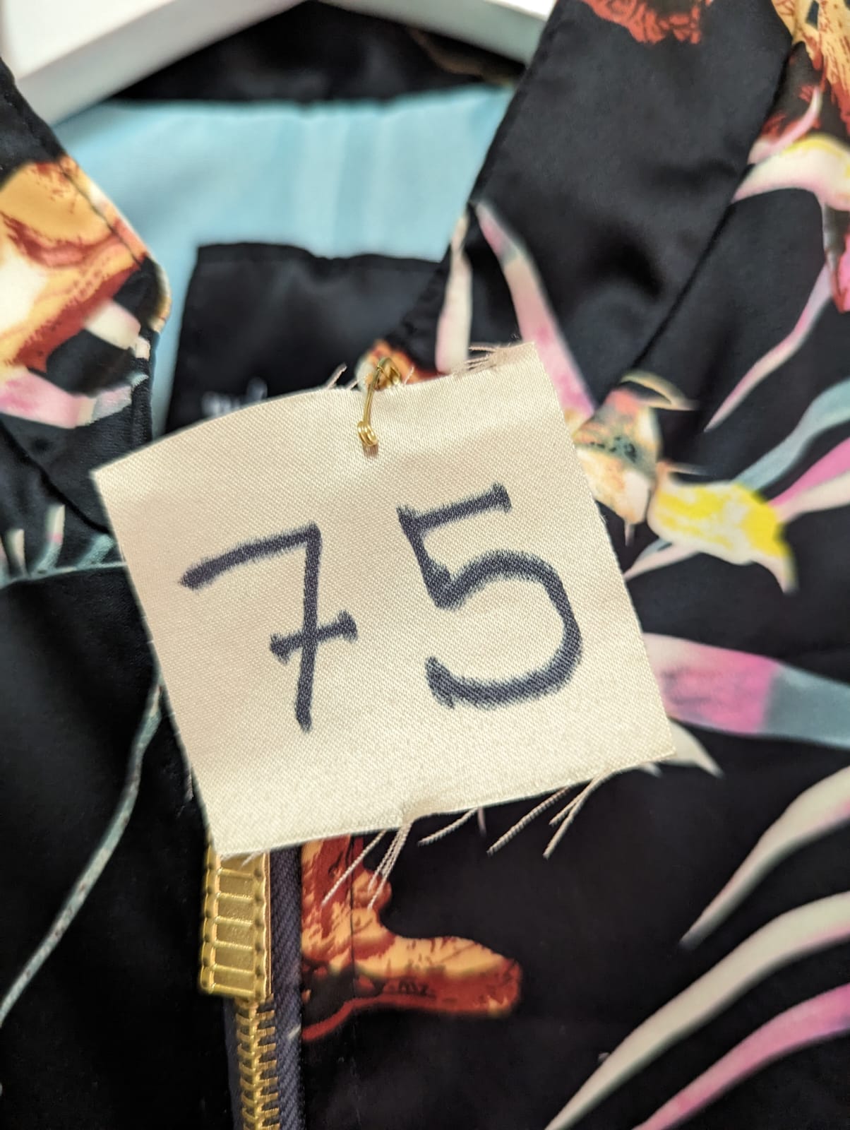 Perfecto Imperfecto Rock Jacket Flores Negra #75 Talla S