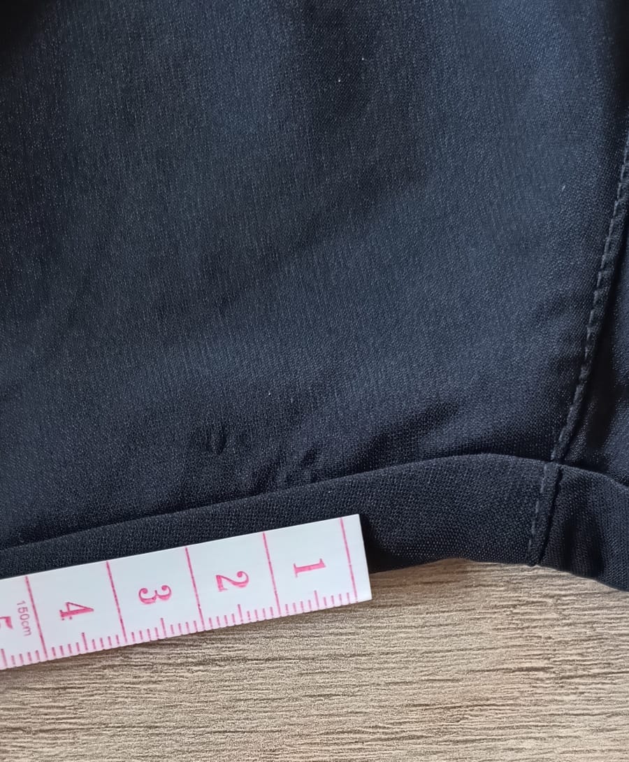 Perfecto Imperfecto Pantalón Palazzo Negro Mate Talla S #339