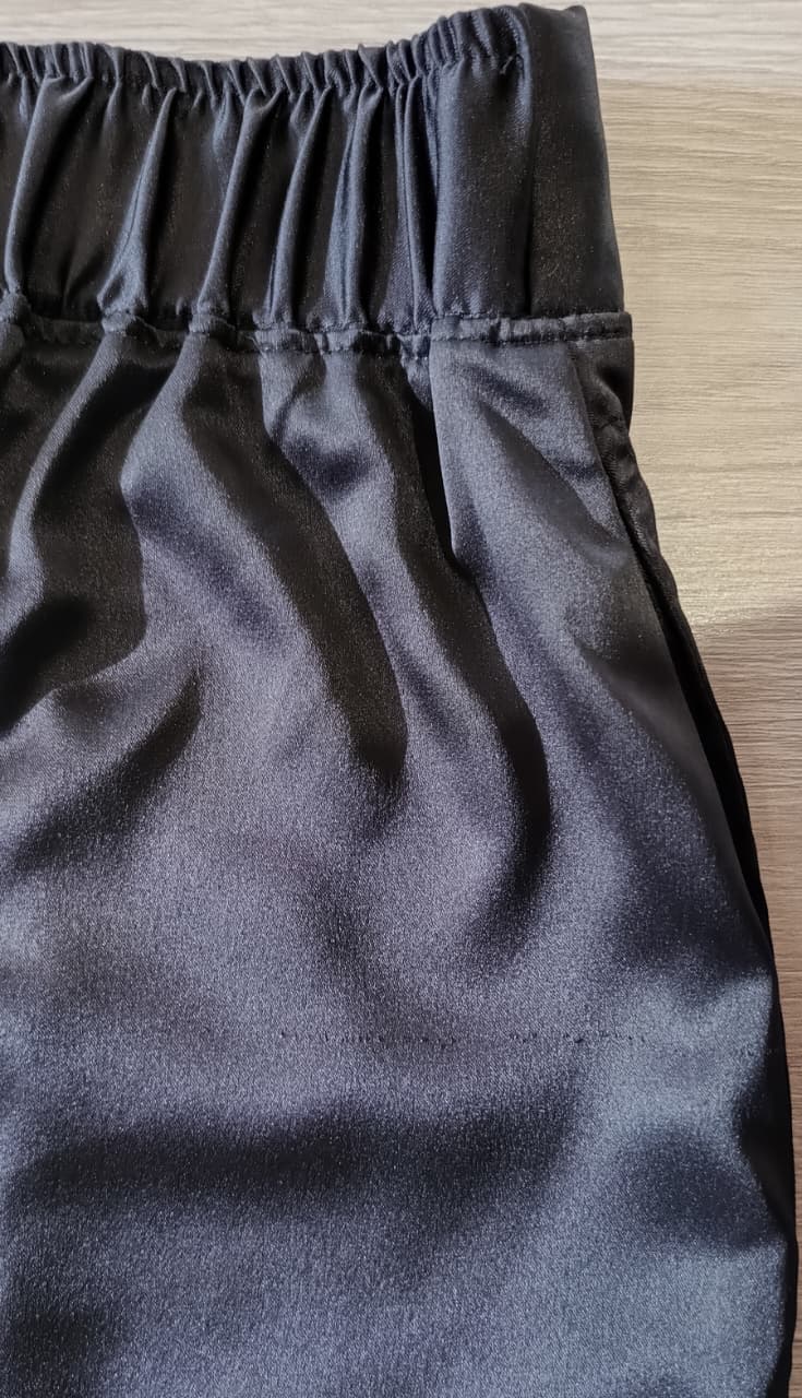 Perfecto Imperfecto Palazzo Negro Satín Talla S #405