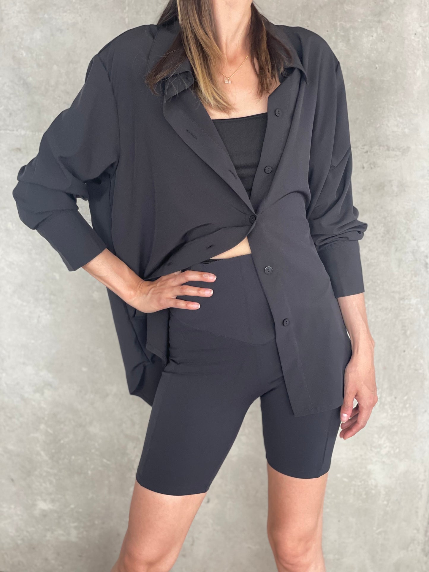 Blusa Fluida Negra