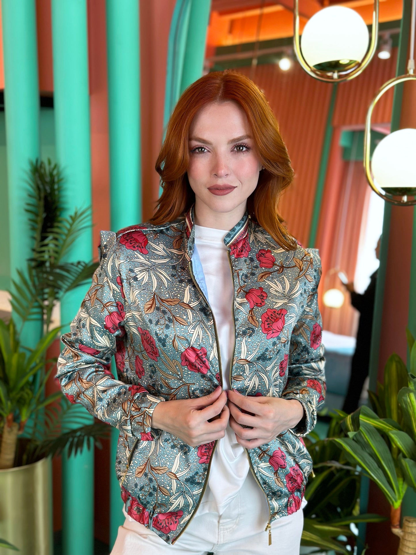 Rock Jacket Flor Oriental