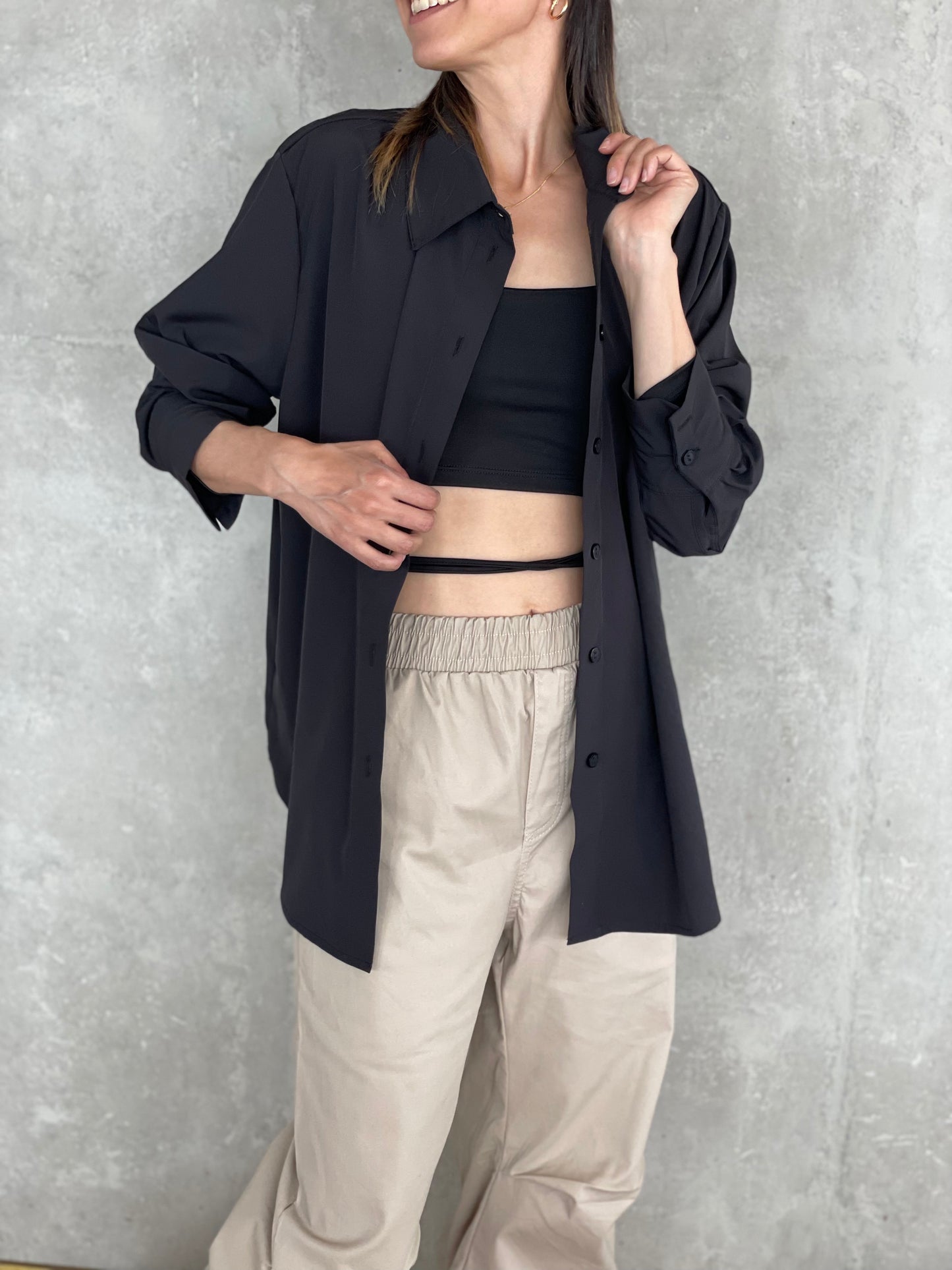 Blusa Fluida Negra