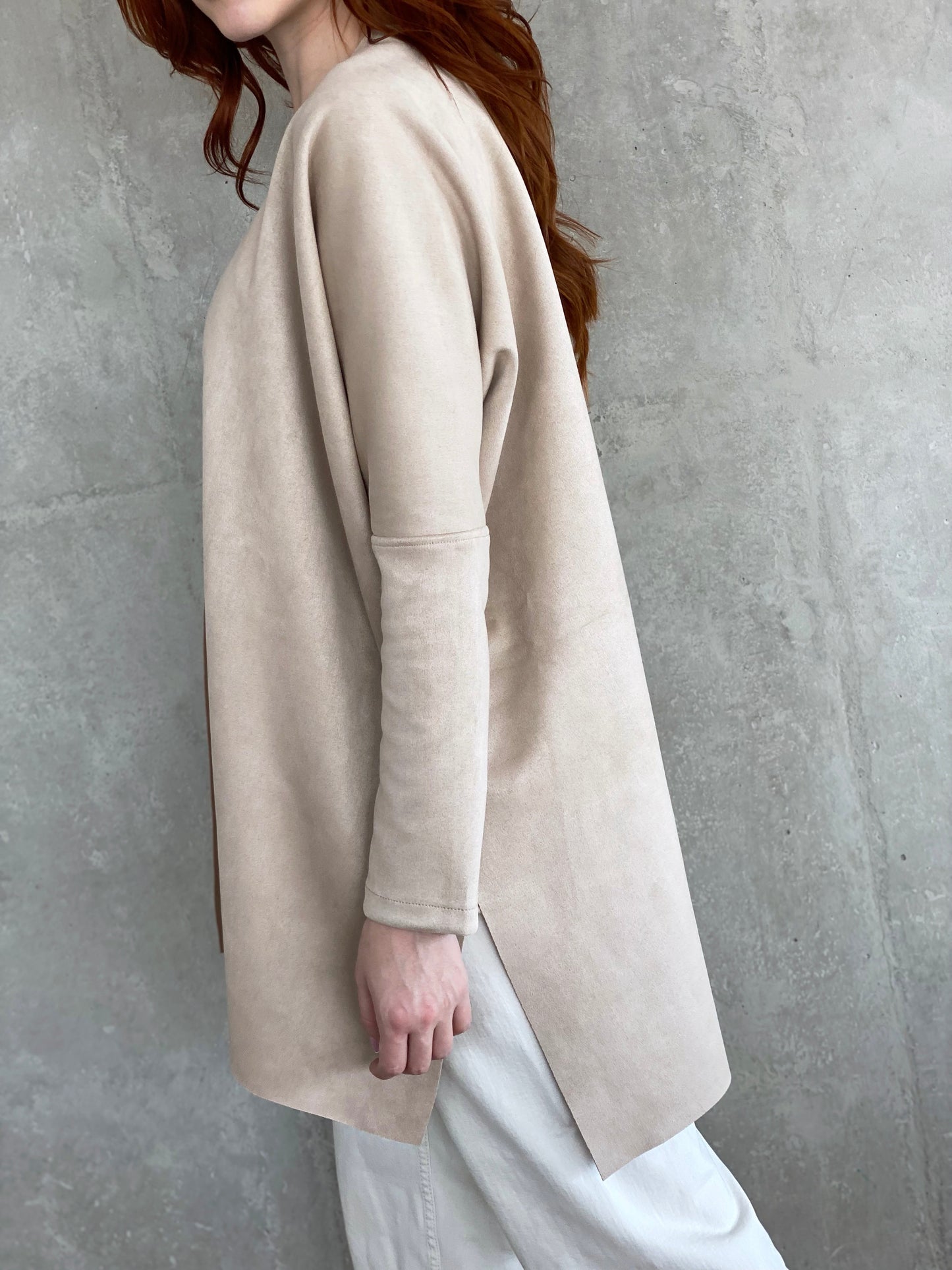 Perfecto Imperfecto Cardigan Gamuza #38 Talla única