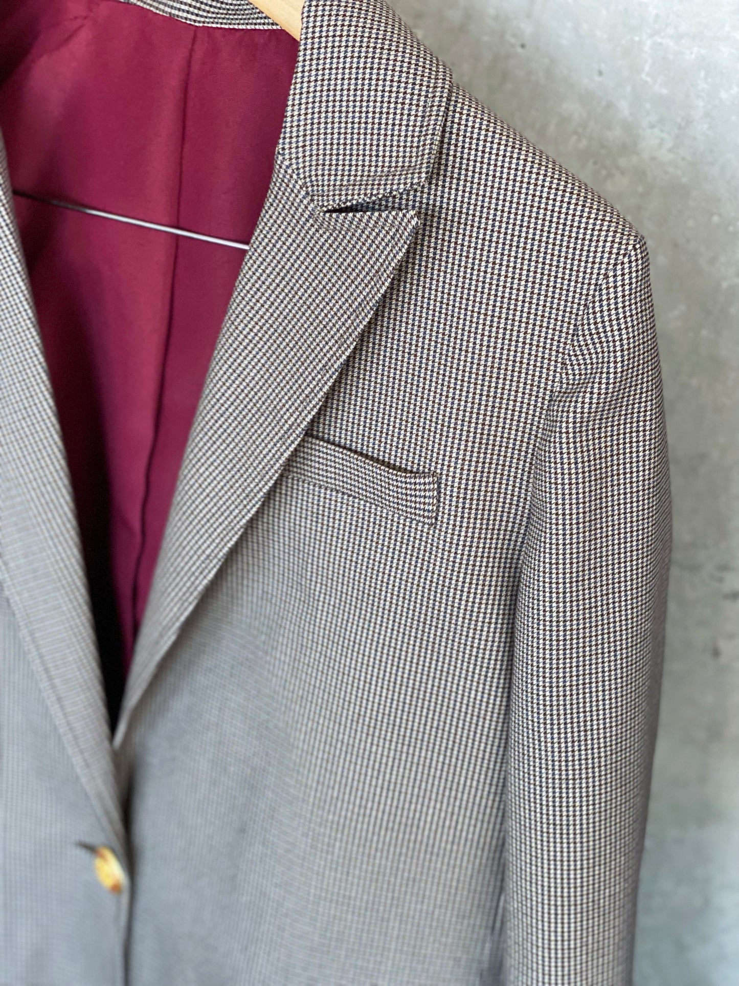 Perfecto Imperfecto Blazer Gallineto Beige/ Azul #18 Talla L