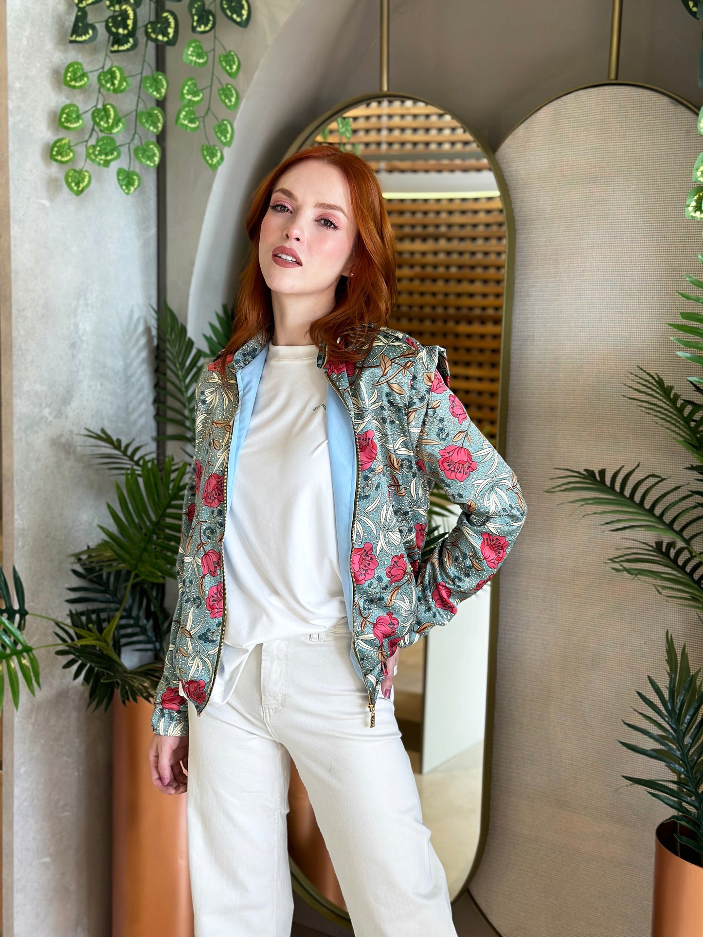 Rock Jacket Flor Oriental