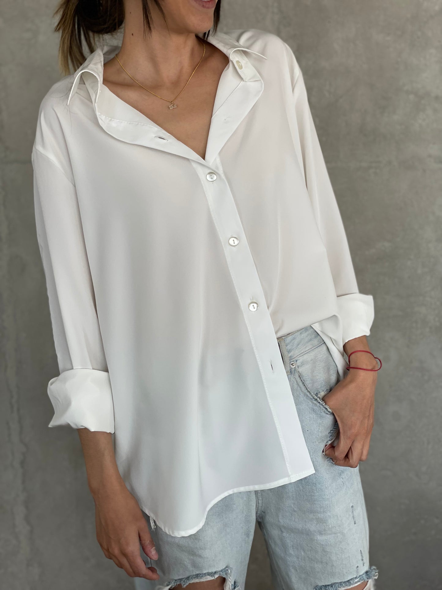 Camisa Fluida Marfil