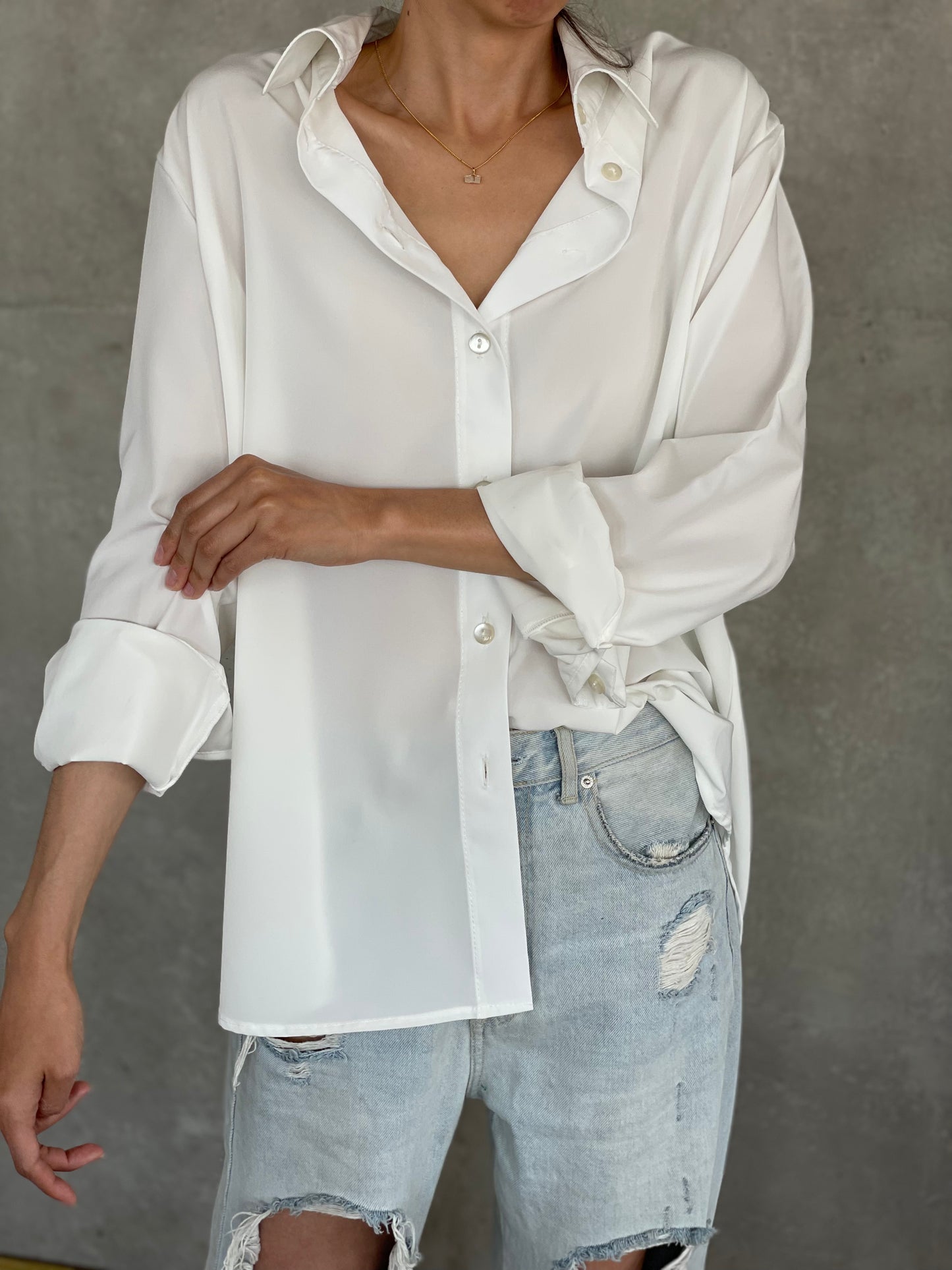 Camisa Fluida Marfil