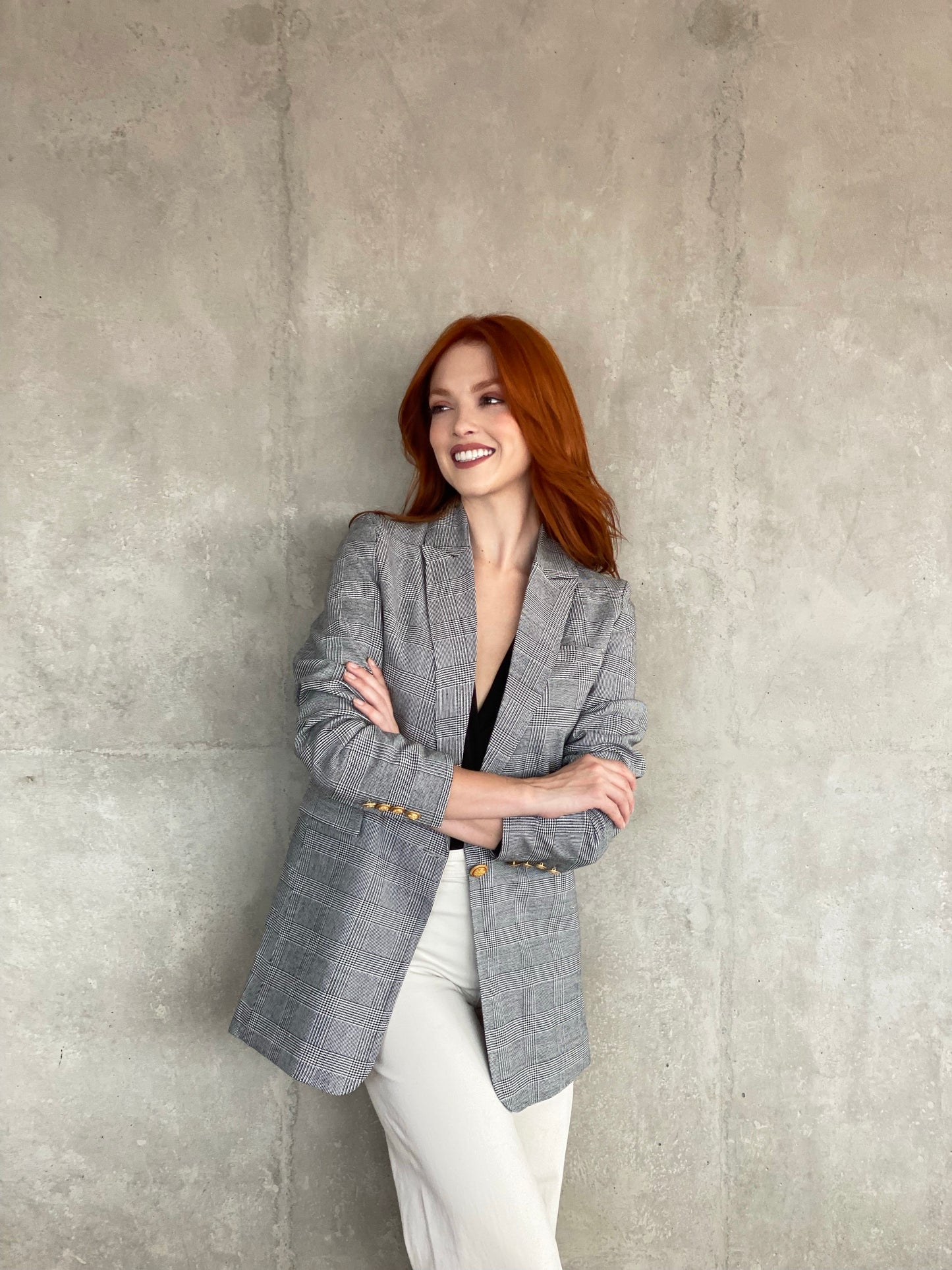 Perfecto Imperfecto Blazer Principe de Gales #33 Talla M