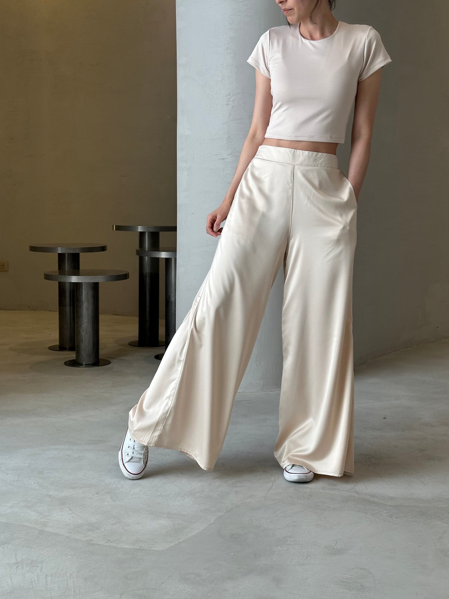 Pantalon Palazzo Nácar