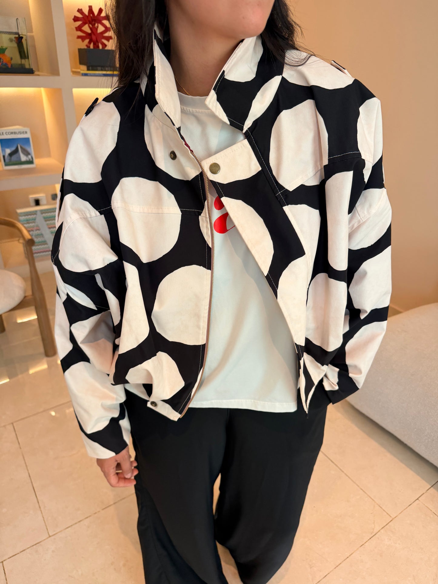 Chaqueta Bomber Polka Dots