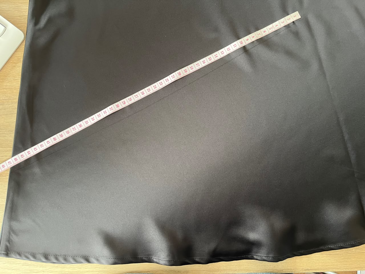 Perfecto Imperfecto Falda Lisa Satin Negra Talla M #50