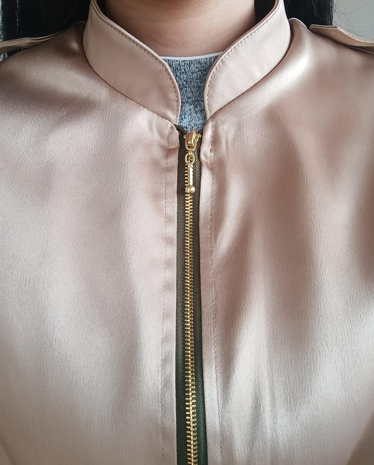 Perfecto Imperfecto Rock Jacket Dorada Talla M #411