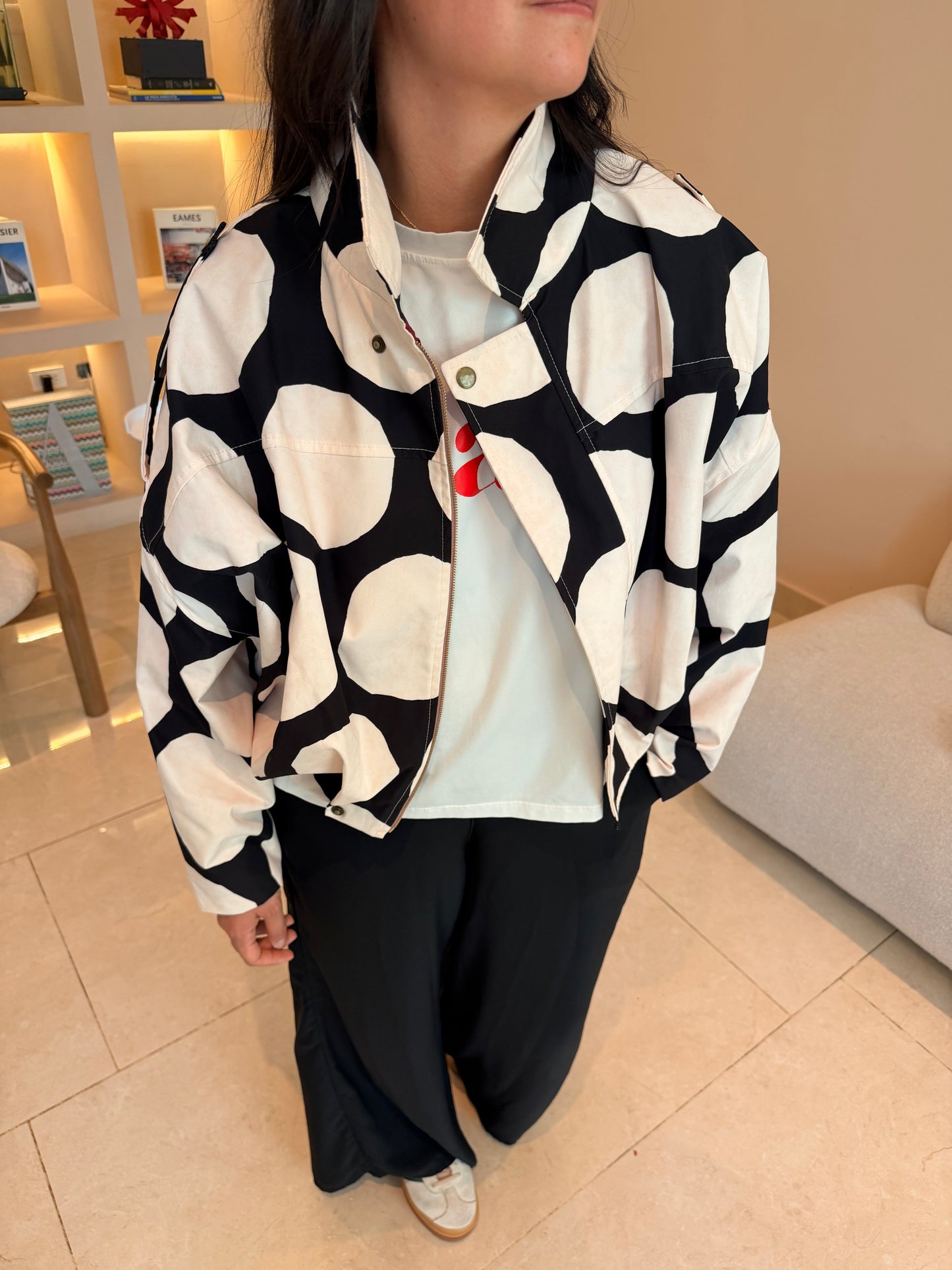 Chaqueta Bomber Polka Dots
