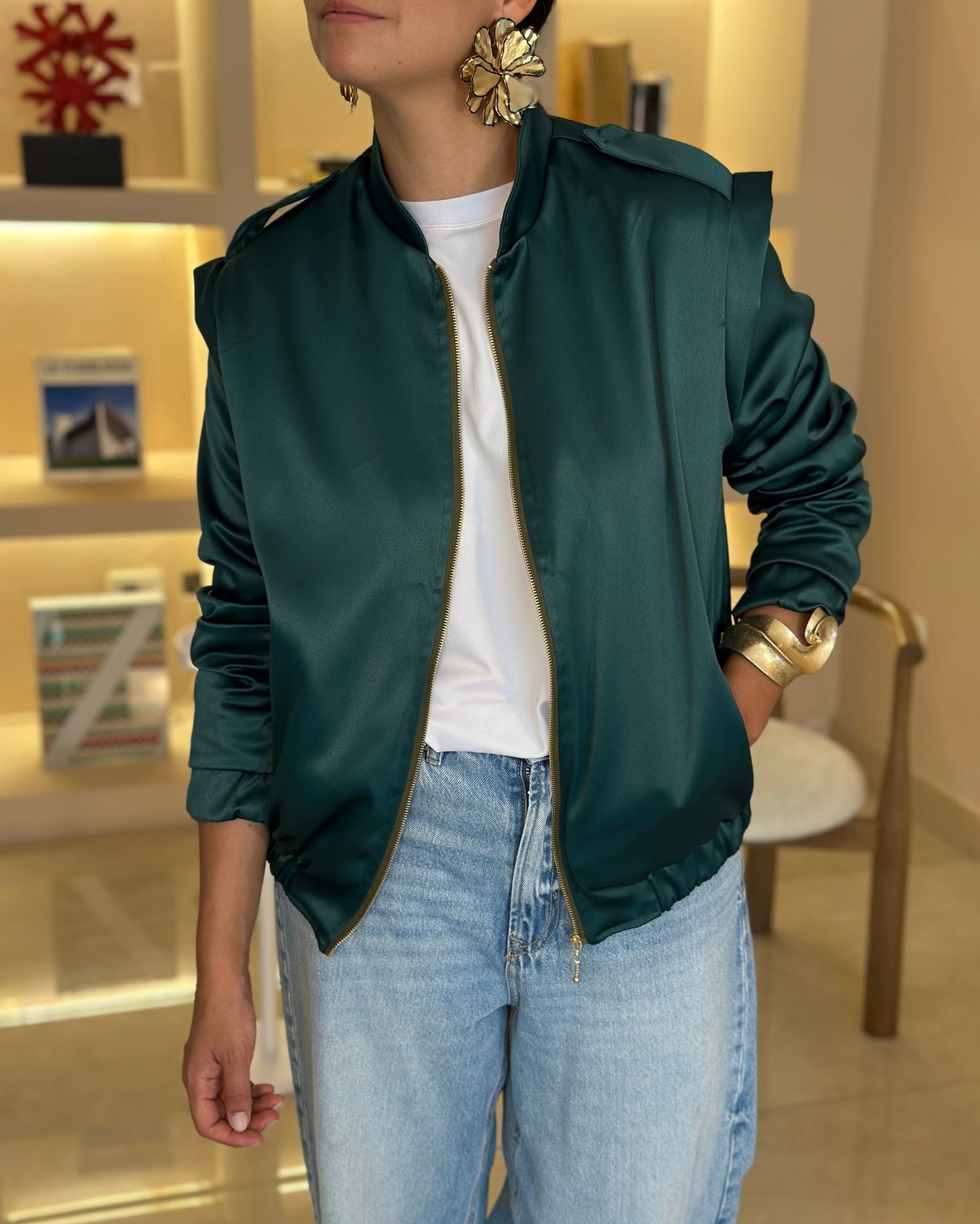 Rock Jacket Esmeralda (PRE-ORDEN, Entregas desde el 25 de noviembre,no disponible para envío express ni entrega inmediata)