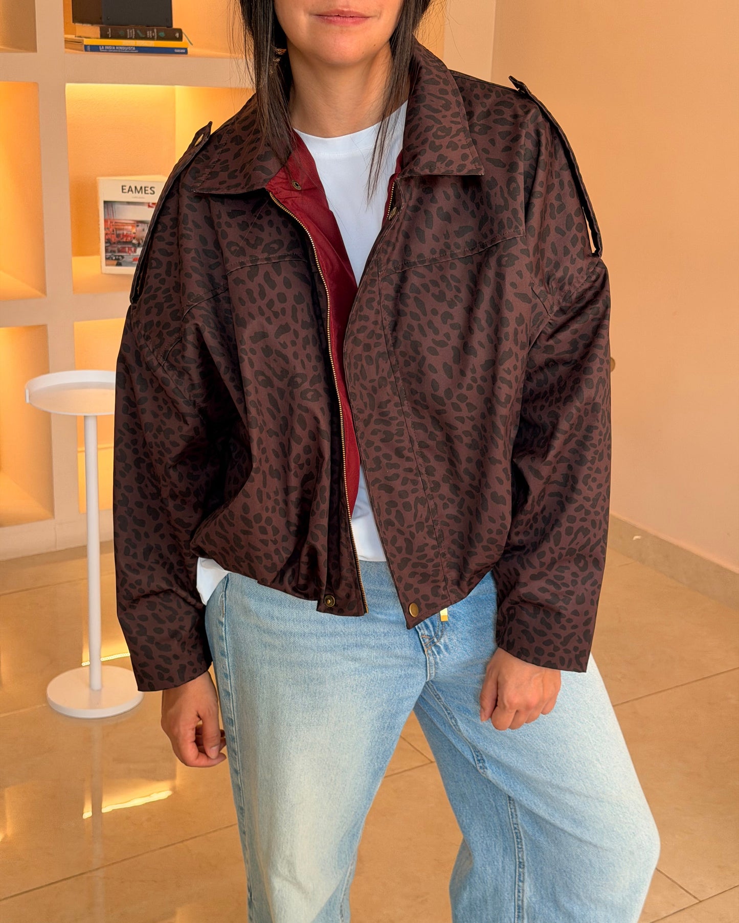 Chaqueta Bomber Leopardo (PRE-ORDER, entregas desde el 5 de Junio, no disponible envío express ni entrega inmediata)