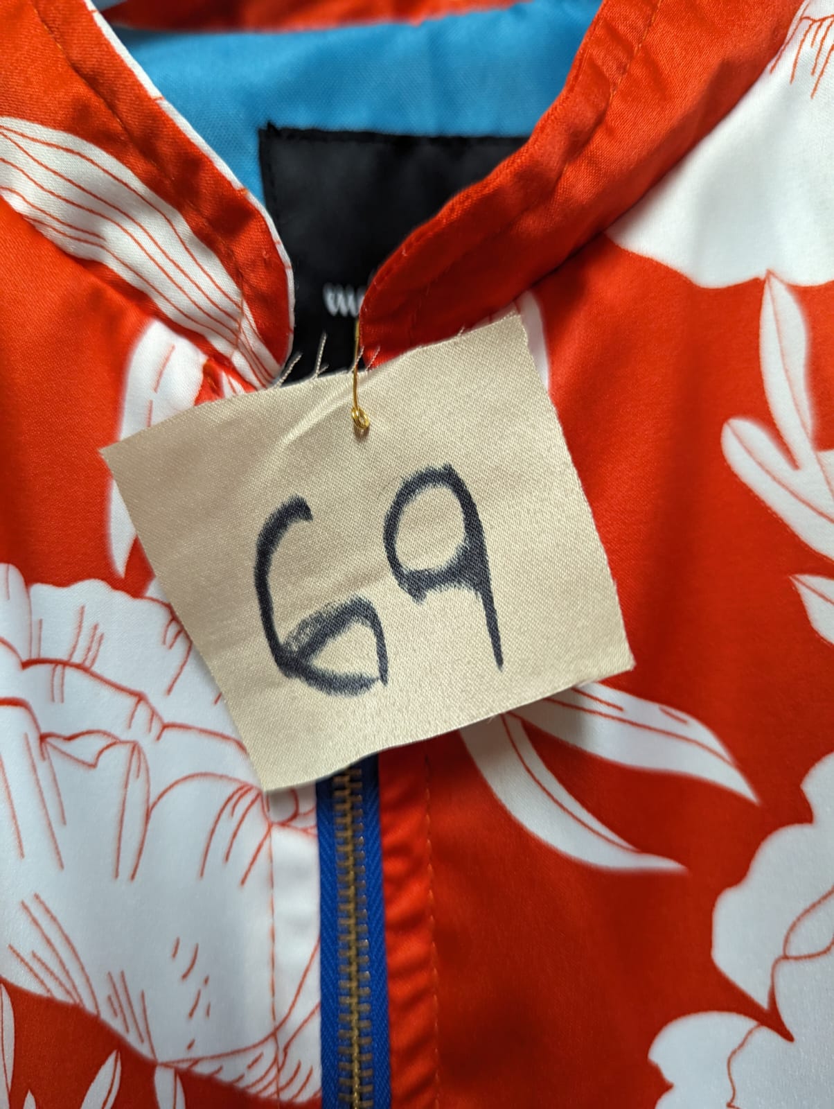 Perfecto Imperfecto Rock Jacket Flores Naranja #69 Talla M