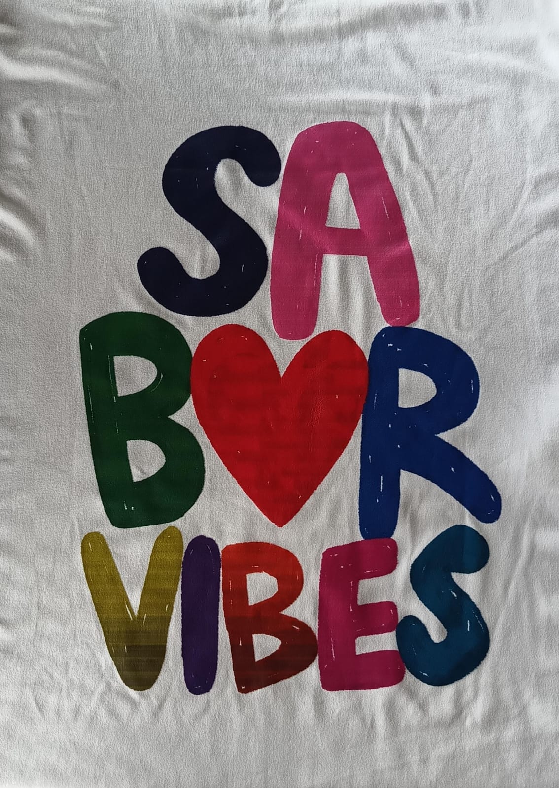 Perfecto Imperfecto Camiseta Oversized Sabor Vibes Talla Única #444