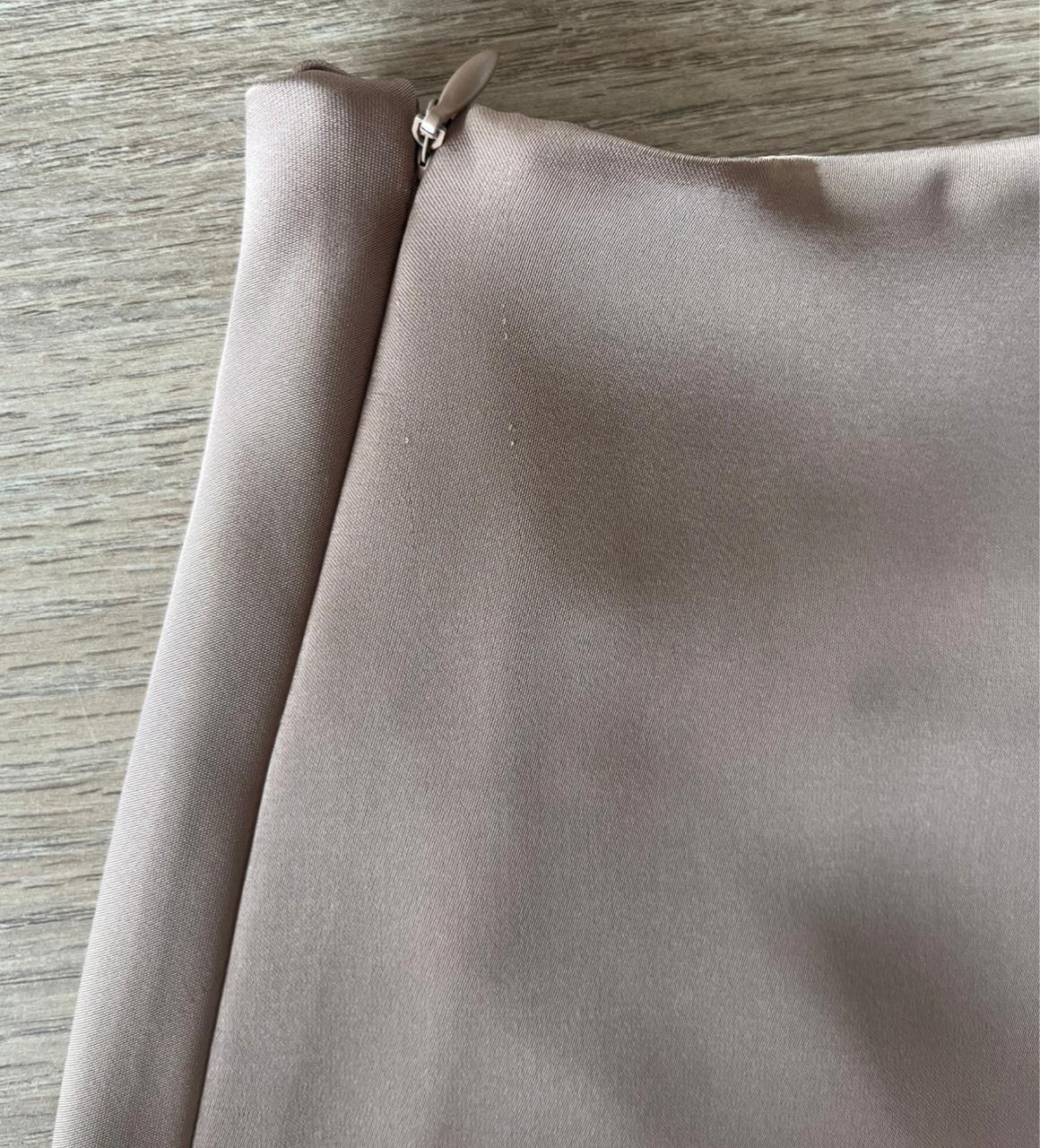 Perfecto Imperfecto Falda Lisa Chocolate Talla S #33