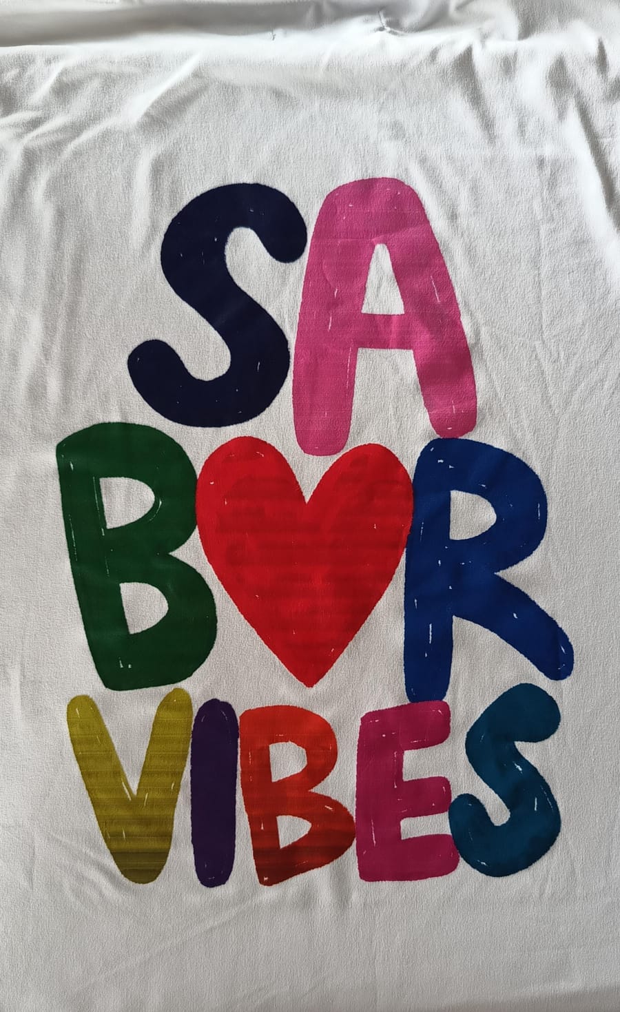 Perfecto Imperfecto Camiseta Oversized Sabor Vibes Talla Única #443