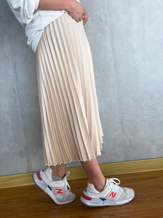 Perfecto Imperfecto Falda Plisada Nácar #35 Talla S/M